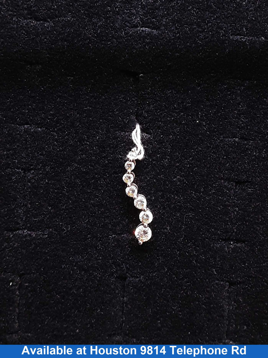Diamond Pendant - White Gold 10k (.417) 1.3 grams