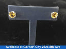 Double Stud Earring - White Gold 14k (.585) 2.4 grams