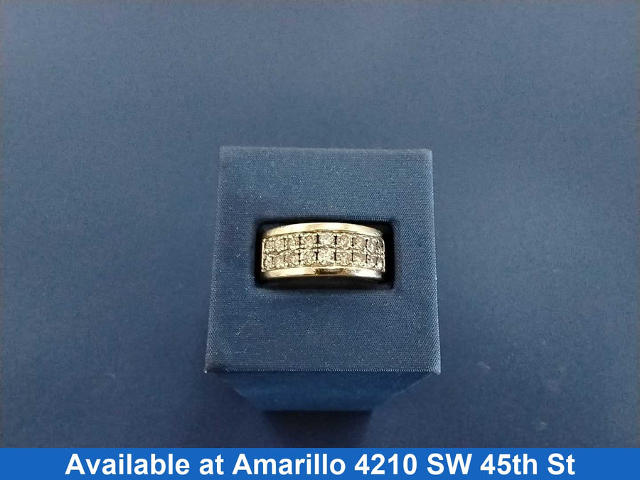 Ring - Wedding Band - Yellow Gold 10k (.417) 7.4 grams Size 20