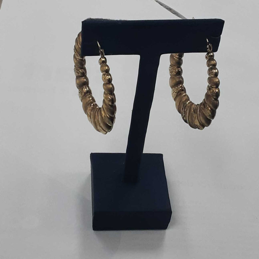 Shrimp Earrings - Yellow Gold 10k (.417) 7.2 grams