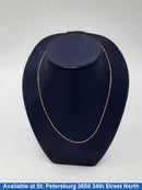 Chain - Yellow Gold 14k (.585) 3.3 grams 22 inch
