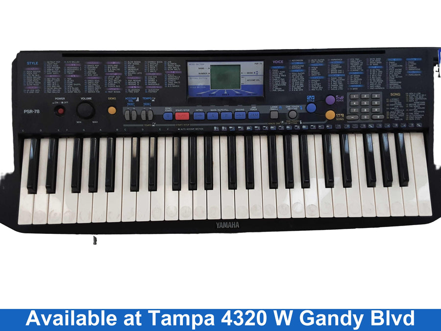 Yamaha Psr-78 Blue Piano