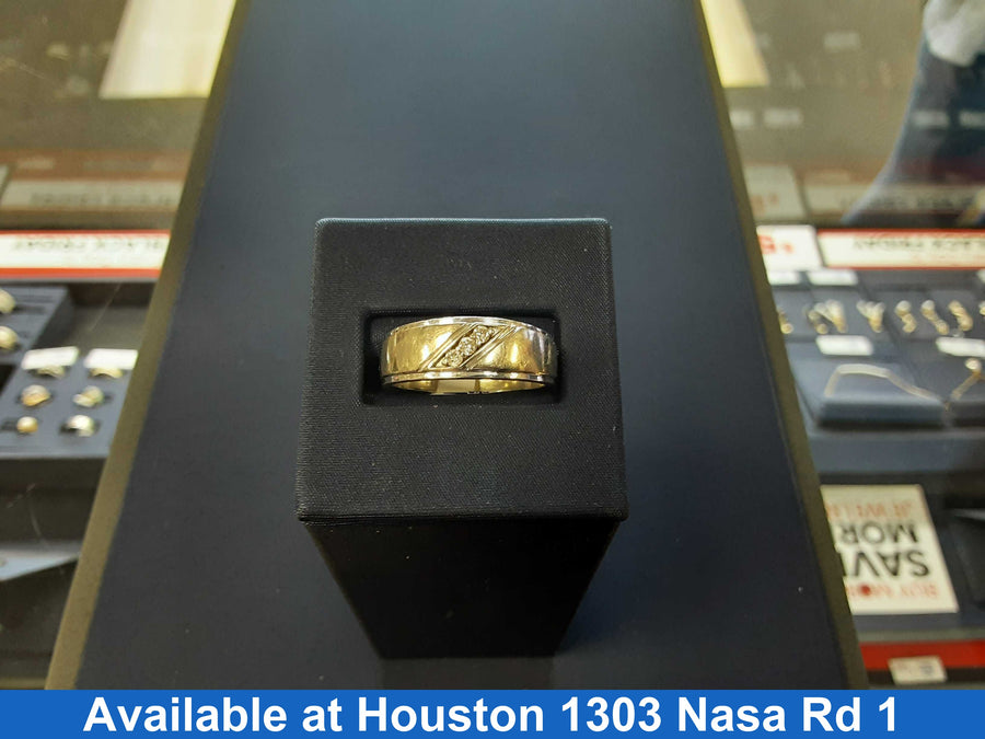 Ring - Wedding Band - White Gold 10k (.417) 5.39 grams Size 9.5