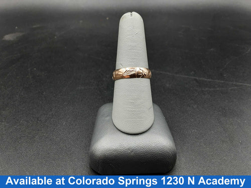 Ring - Wedding Band - Yellow Gold 10k (.417) 2.8 grams Size 8.5