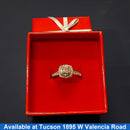 Ring - Engagement Set - White Gold 14k (.585) 3.6 Grams Size 6.5