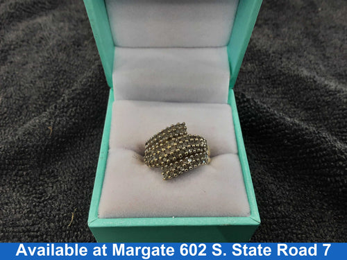 Women's Ring - Yellow Gold 10k (.417) 4.3 grams Size 7