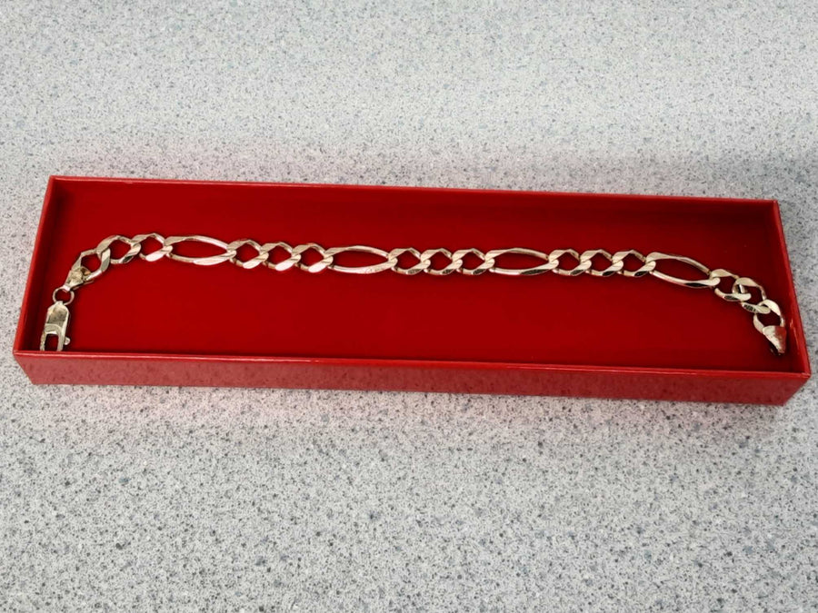 Figaro Bracelet - Yellow Gold 10k (.417) 17.3 grams 8 inch