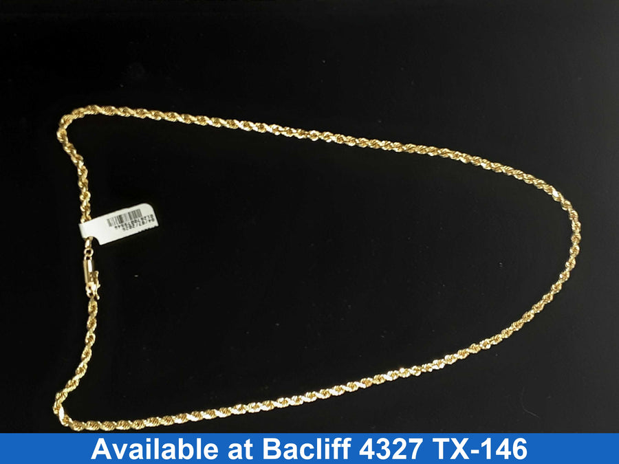 Rope Chain - Yellow Gold 14k (.585) 25 grams 22 inch
