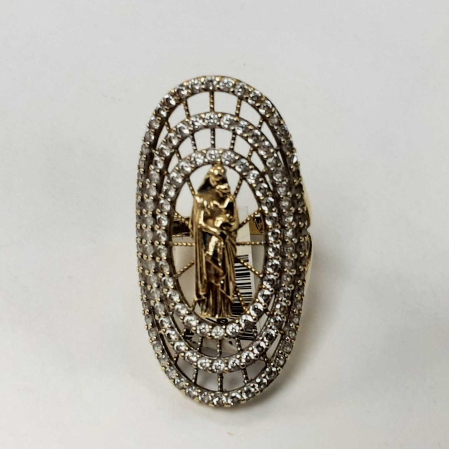 Women's Ring - Yellow Gold 10k (.417) 6 grams Size 7.5