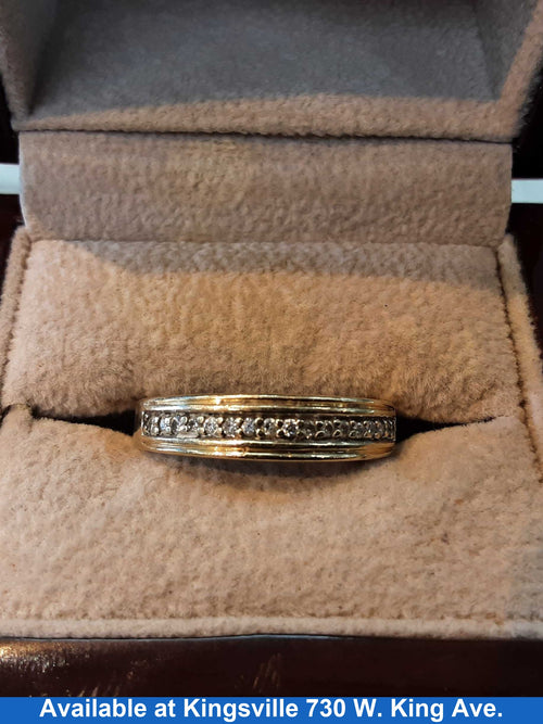 Ring - Wedding Band - Yellow Gold 14k (.585) 3.2 grams Size 8.5