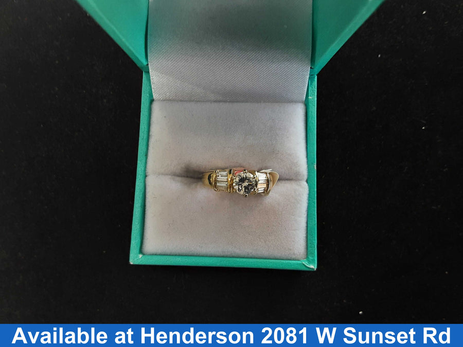 Women's Ring - Yellow Gold 14k (.585) 3 grams Size 4.5