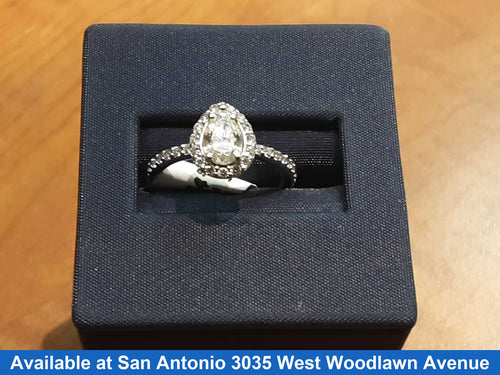 Ring - Engagement Set - White Gold 14k (.585) 2.3 grams Size 5