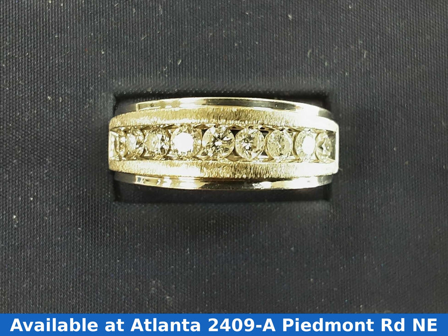 Ring - Wedding Band - White Gold 10k (.417) 7.5 grams Size 11.5