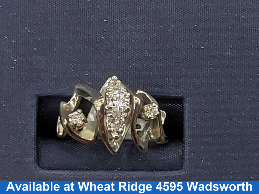 Women's Ring - White Gold 14k (.585) 5 grams Size 5