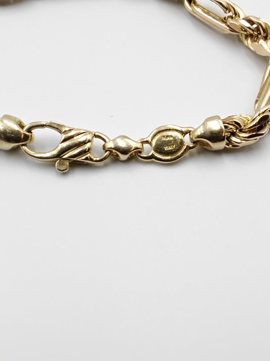 Rope Bracelet - Yellow Gold 14k (.585) 21.5 grams 9 inch