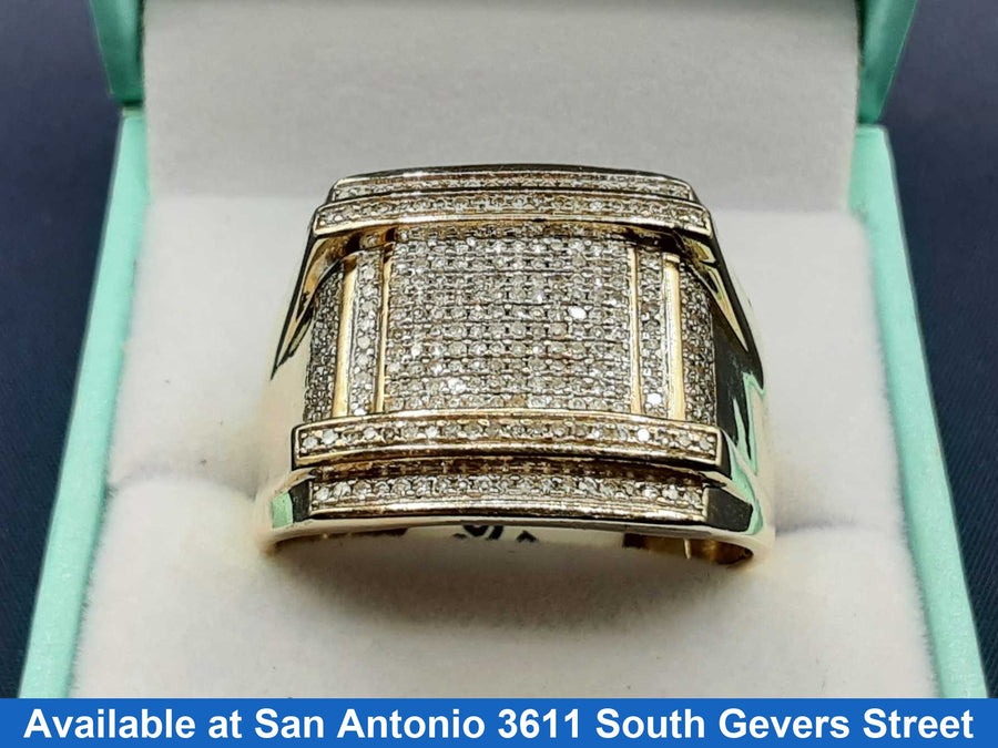 Men's Ring - Yellow Gold 10k (.417) 7.6 grams Size 7
