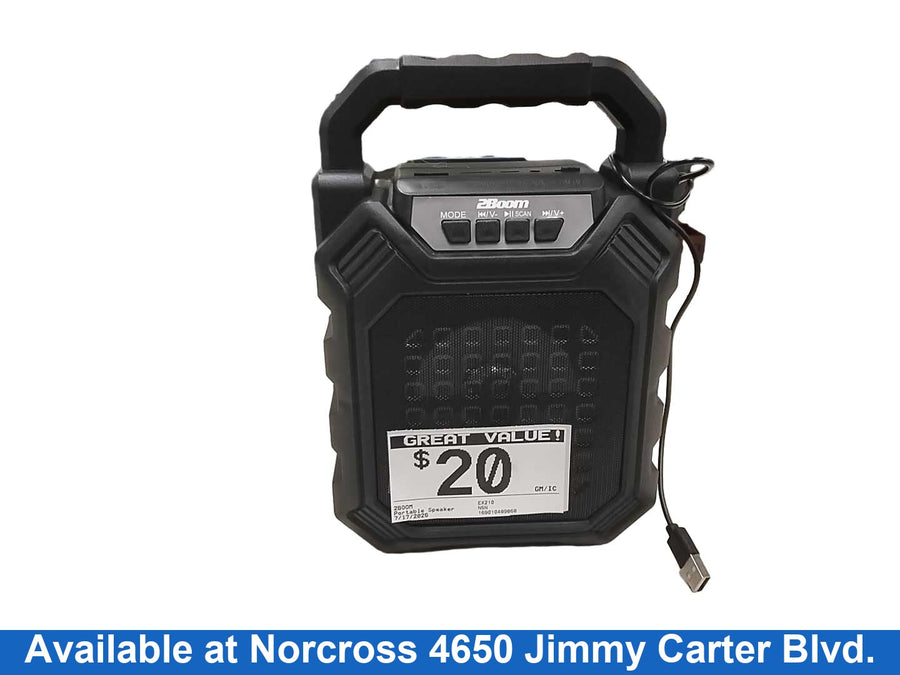 2boom Ex210 Black Portable Speaker