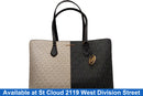 Michael Kors Sheila Large Two Tone Tote Black Purse / Handbag