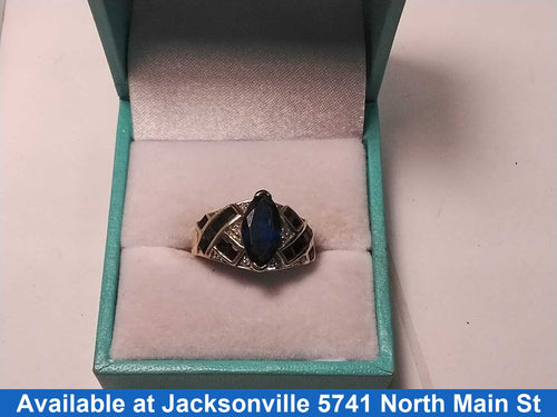 Women's Ring - Yellow Gold 10k (.417) 3.7 grams Size 7