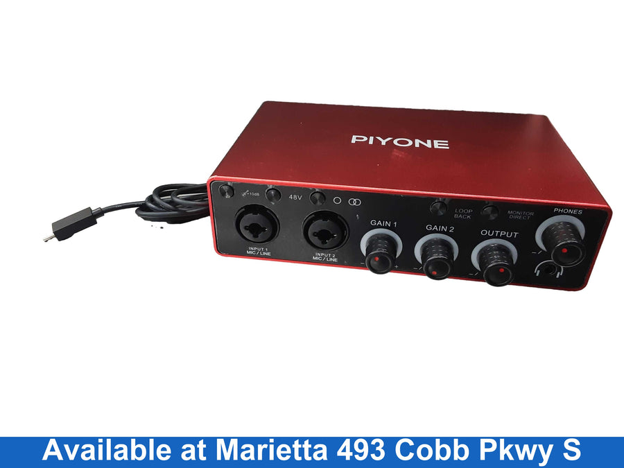 Piyone Q2 Red Classic Audio Interface