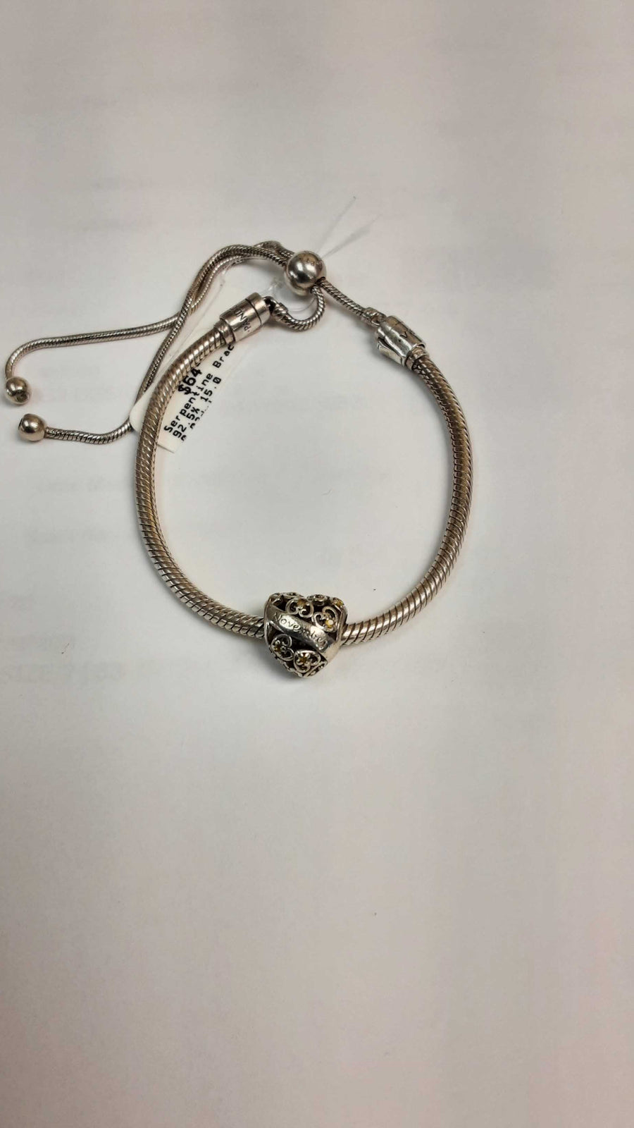 Serpentine Bracelet - Silver 15 grams 6 inch