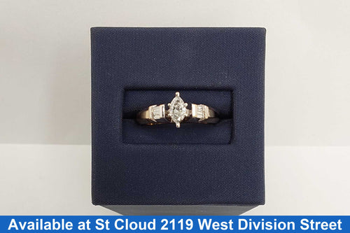Ring - Wedding Set - Yellow Gold 14k (.585) 3.15 grams Size 7