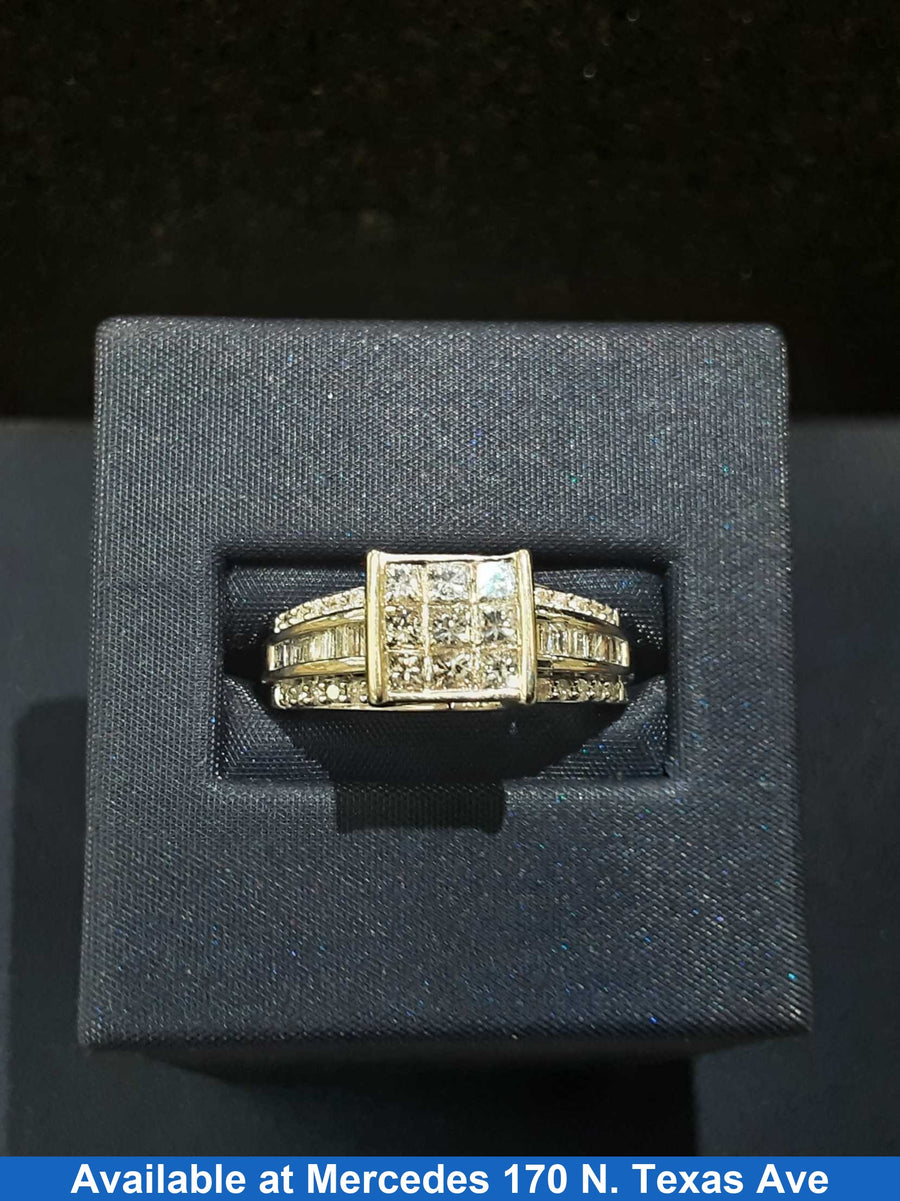 Women's Ring - Anniversary - White Gold 10k (.417) 5.2 grams Size 20
