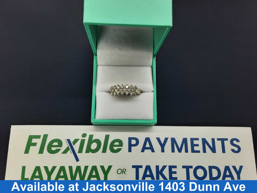 Women's Ring - White Gold 14k (.585) 4.3 grams Size 7