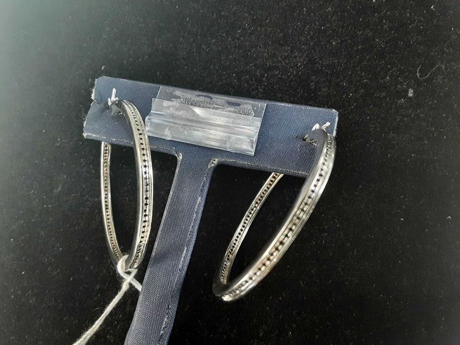 Hoop Earrings - Silver 9 grams