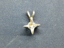 Diamond Pendant - White Gold 14k (.585) 1 grams