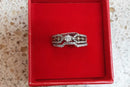Ring - Engagement Set - White Gold 14k (.585) 4.9 grams Size 7.5