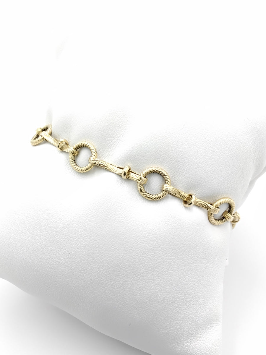 Link Bracelet - Yellow Gold 14k (.585) 4.7 grams 8 inch
