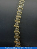 Tennis Bracelet - Yellow Gold 14k (.585) 10.3 grams 7 inch