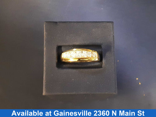 Ring - Wedding Band - Yellow Gold 10k (.417) 4 grams Size 10.5