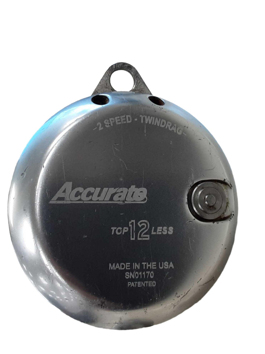 Accurate Top12less Silver Fishing Reel