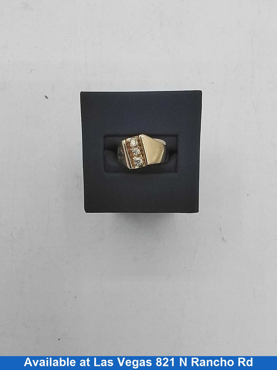 Men's Ring - Yellow Gold 10k (.417) 5.8 grams Size 7