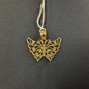 Butterfly Pendant 14k Gold 1 Inch