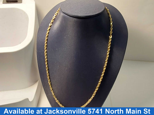 Rope Chain - Yellow Gold 10k (.417) 10.8 grams 25 inch