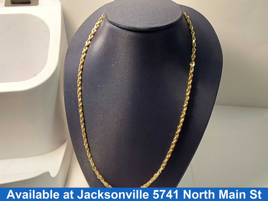 Rope Chain - Yellow Gold 10k (.417) 10.8 grams 25 inch