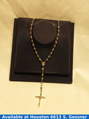Bead Chain - Tricolor Gold 10k (.417) 18.8 grams 32 inch