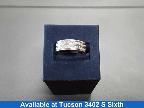 Ring - Wedding Band - White Gold 14k (.585) 6 grams Size 9