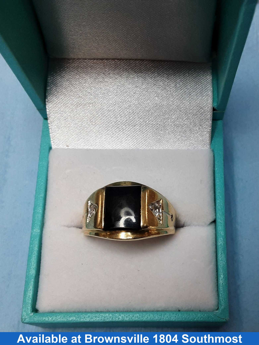 Men's Ring - Yellow Gold 10k (.417) 4.1 grams Size 9.5