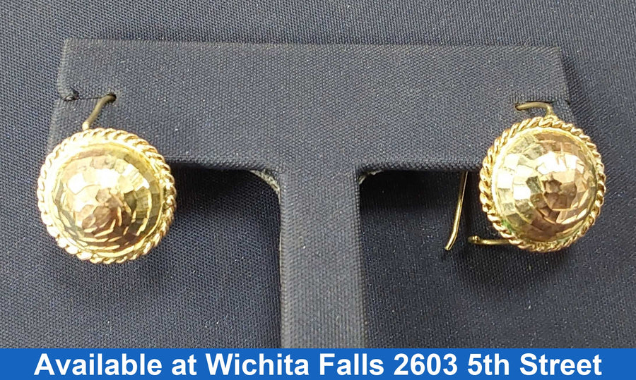 Earrings - Yellow Gold 10k (.417) 2.4 grams