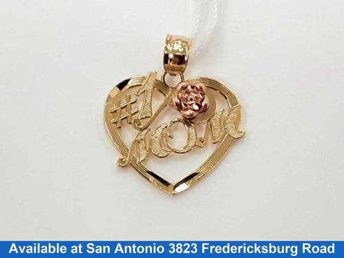 Mom Pendant - Yellow Gold 10k