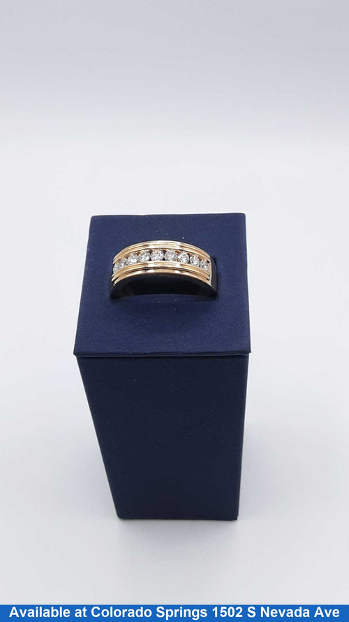 Ring - Wedding Band - Yellow Gold 10k (.417) 6.2 grams Size 11.5