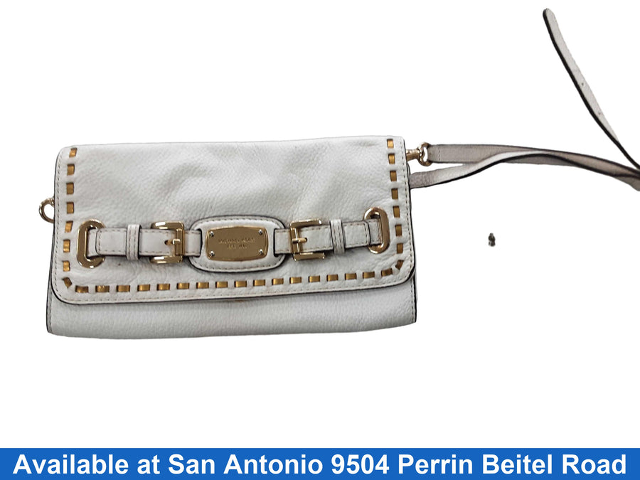 Michael Kors Av1312 White Purse / Handbag