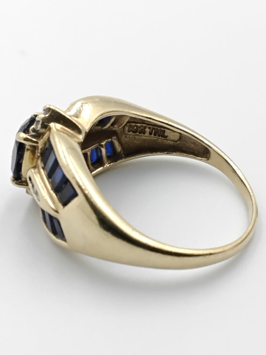 Women's Ring - Yellow Gold 10k (.417) 4.7 grams Size 9
