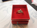 Ring - Engagement Set - Yellow Gold 14k (.585) 5.1 grams Size 8.5