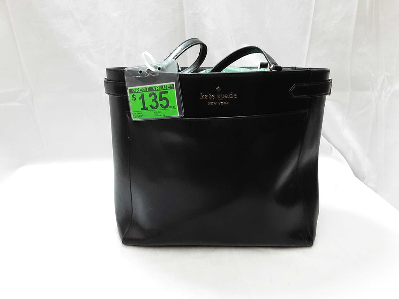 Buy the Kate Spade NWT Mulberry Street Vivian Shoulder Hobo Bag Purse Black  Leather w/ Strap | GoodwillFinds